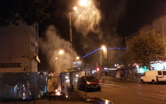 В понедельник вечером возле Привоза горела мусорная свалка (фото, видео) «фото»