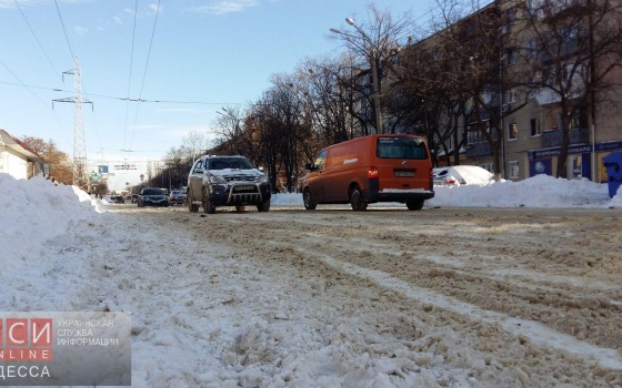 Одесские автомобили в снегу (фото) «фото»