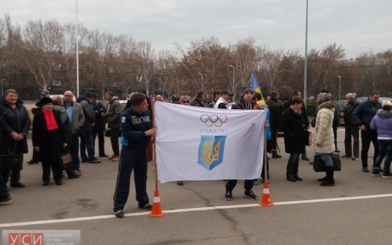 В Одессе спортсмены устроили протест (фото) usionline.com В Одессе спортсмены устроили протест (фото) «фото»