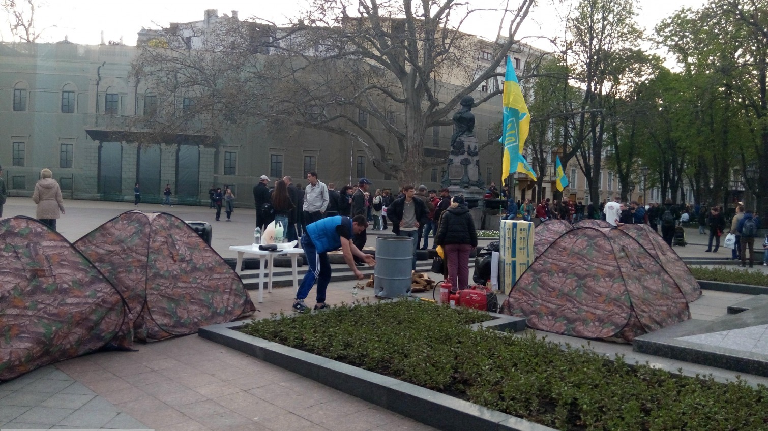 В центре Одессы появился еще один палаточный городок (фото) «фото»