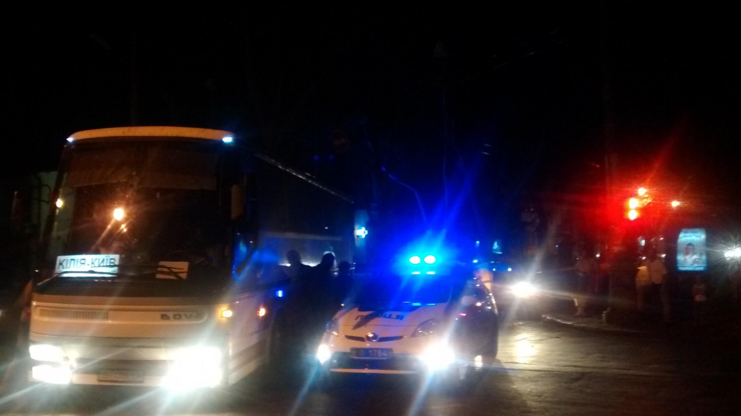 Пассажирский автобус Килия-Киев попал в аварию на Пушкинской (фото) «фото»