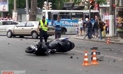 Масштабное ДТП с участием мотоцикла: проспект Шевченко полностью перекрыт (фото) «фото»