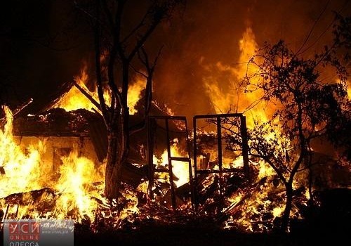 В Одесской области во время пожара не удалось спасти дачу «фото»
