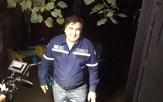 Саакашвили призвал городские власти заняться ливневками «фото»