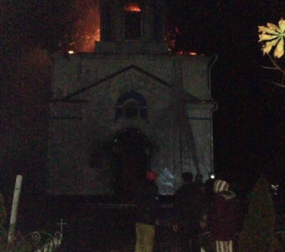 В Одесской области ночью загорелся храм (фото) «фото»