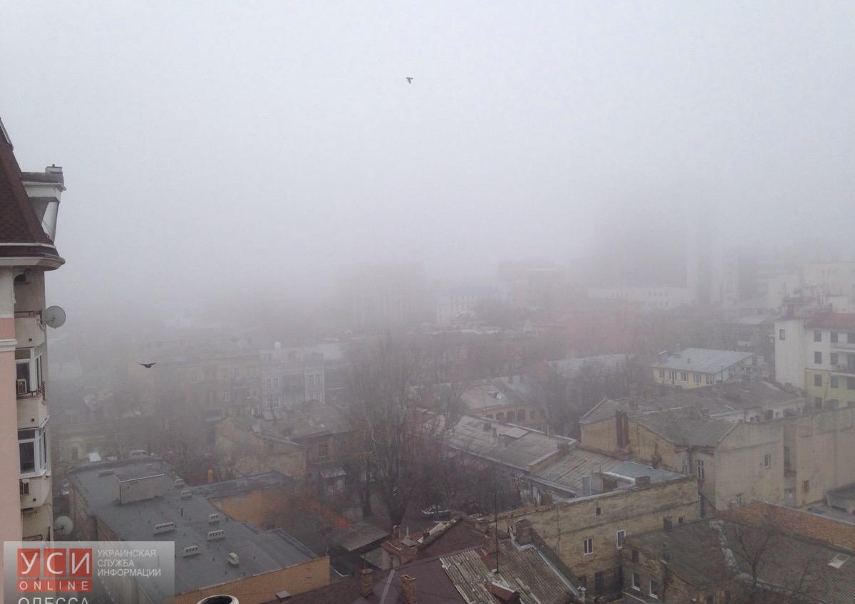 Густой туман опустился на Одессу — в аэропорту задерживаются рейсы, на дорогах плохая видимость (фото) «фото»