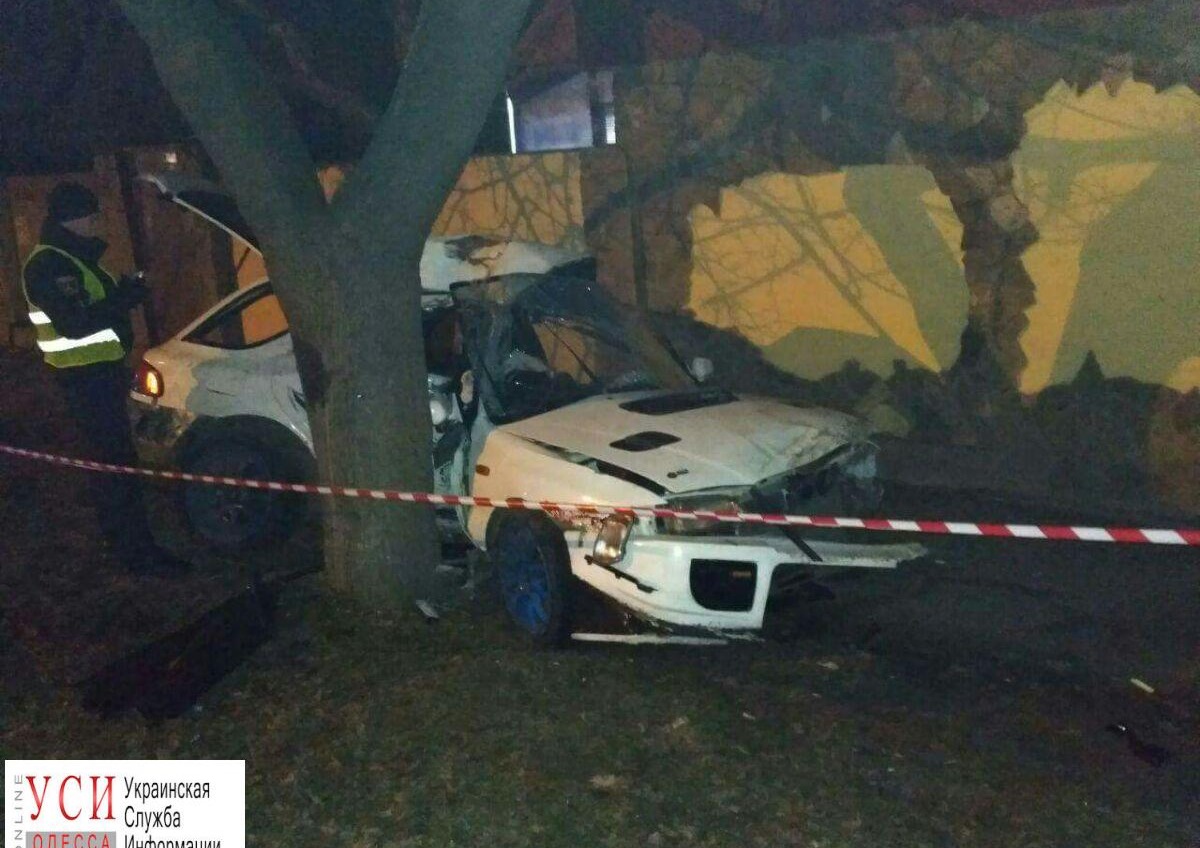 На Малиновского водитель врезался в дерево: два человека попали в больницу, один погиб (фото) «фото»