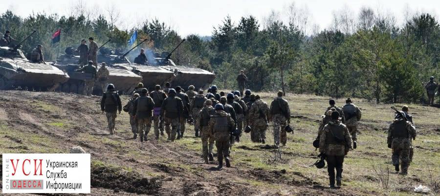 Бойцы одесской мехбригады отработали оборонительный бой во Львовской области (фото) «фото»
