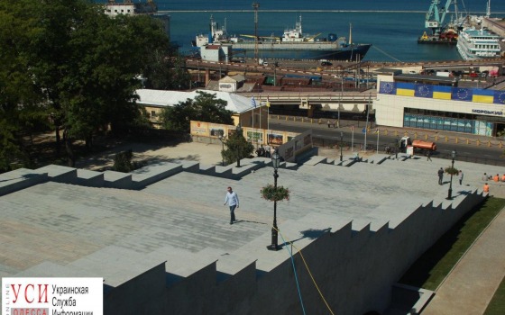 С Потемкинской лестницы сняли строительный забор: завтра по ней уже можно будет спуститься на Морвкозал (фото) «фото»