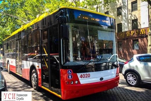 В Одессе новые троллейбусы смогут объезжать пробки «фото»