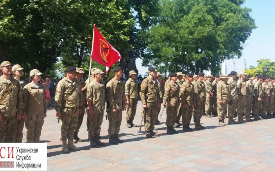 В Одессе встречали морпехов с передовой (фото) «фото»