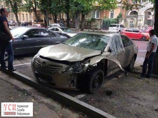 Полиция расследует подрыв авто в Приморском районе Одессы (фото) «фото»