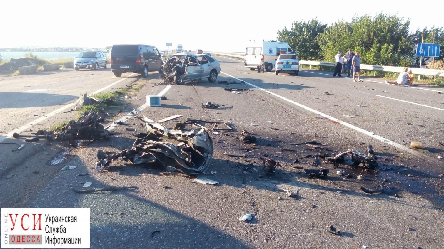 Жуткая авария под Одессой: водитель госпитализирован (фото) «фото»