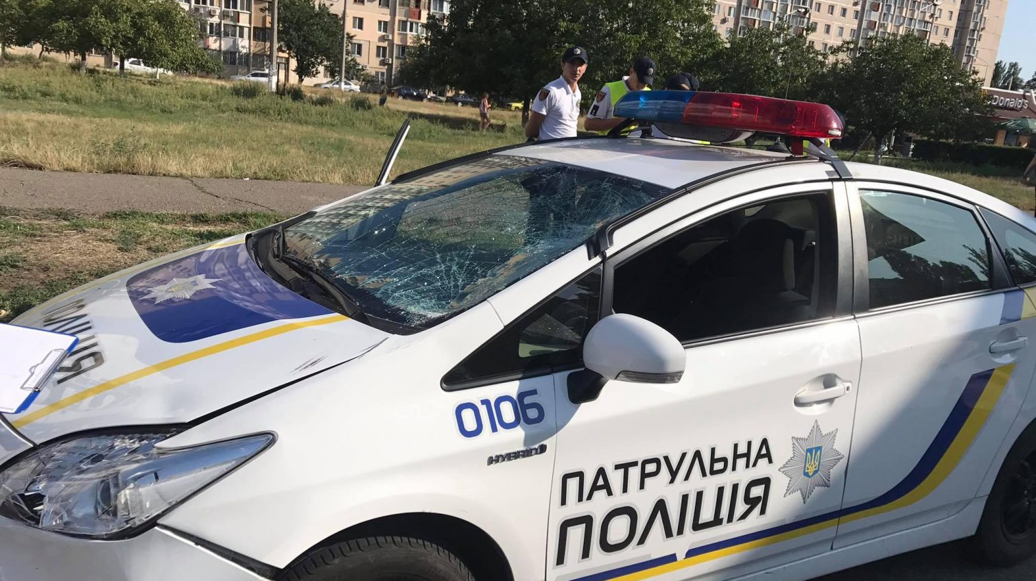 В Одессе полицейские сбили пешехода (фотофакт) «фото»