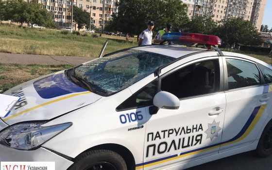 В Одессе полицейские сбили пешехода (фотофакт) «фото»
