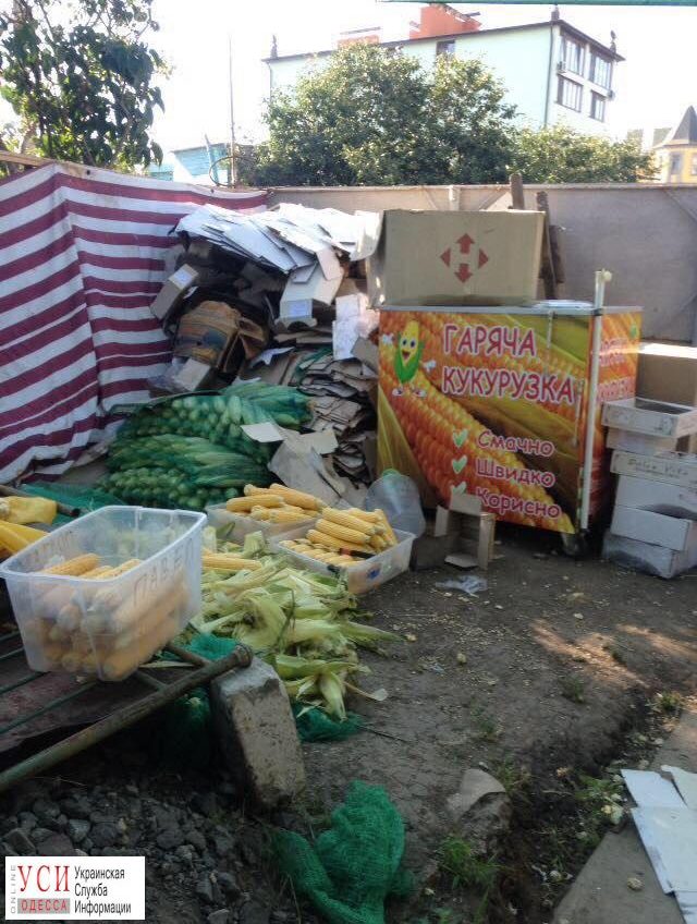 В Черноморске кукурузу для отдыхающих готовят прямо на земле (фото) «фото»