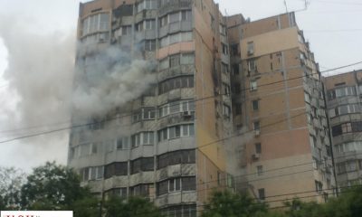Ночью в Одессе горела 16-этажка: пожар потушили только утром (фото) «фото»