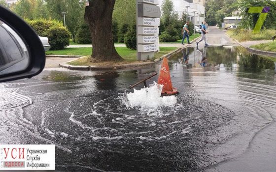 Из-за открытия пожарного гидранта в Аркадии случился потоп (фото, видео) «фото»
