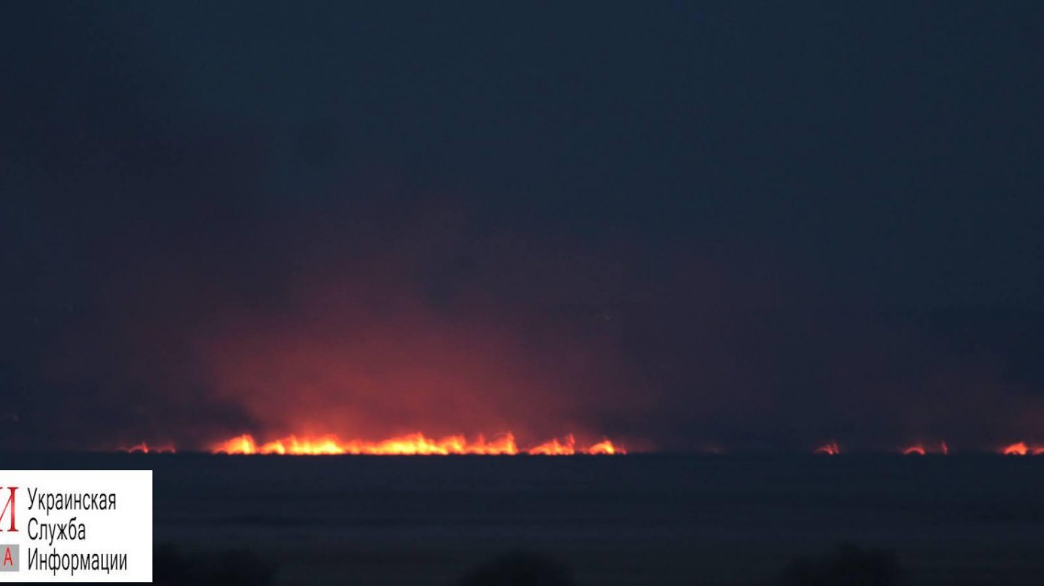 Под Одессой горит нацпарк “Тузловские лиманы”: директор заявил о поджоге (фото) «фото»