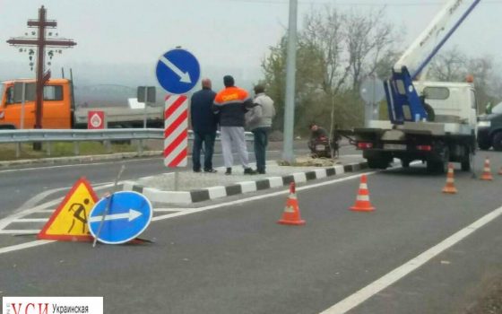 На трассе Одесса-Рени строят “островки безопасности” для снижения скорости (фото) «фото»