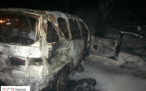 Девушка смогла выбраться из загоревшегося на одесской трассе автомобиля (фото) «фото»