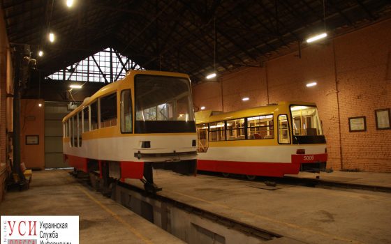 В мастерских КП “Горэлектротранспорт” достроили десятый одесский трамвай “Каштан” (фото) «фото»