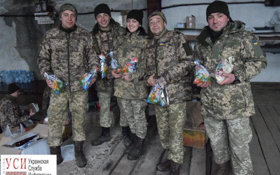 Бойцы одесской 28-й мехбригады получили подарки от львовских волонтеров (фото) «фото»