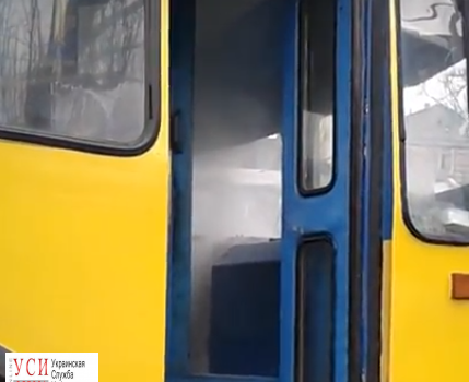 В районе Пересыпского моста задымился троллейбус (видео) «фото»