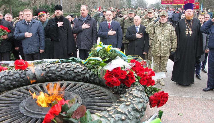 В Одессе ветераны АТО отметили День вооруженных сил Украины