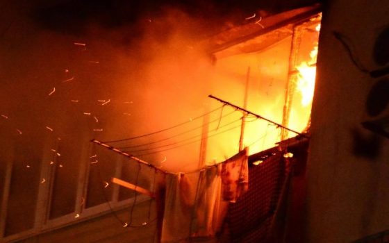 Новый год в Черноморске начался с масштабного пожара (фото, видео) «фото»