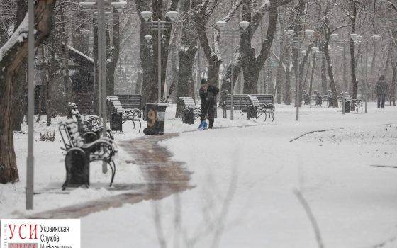 Красоты заснеженной Одессы (фоторепортаж) «фото»