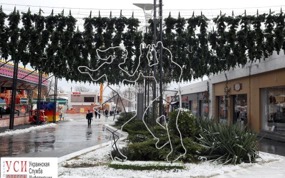 Короткая зима: утренний снегопад украсил одесские пляжи (фоторепортаж) «фото»
