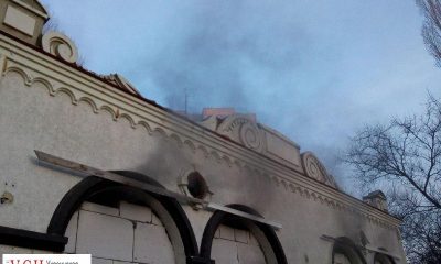 На поселке Котовского загорелся бывший ресторан (фото) «фото»