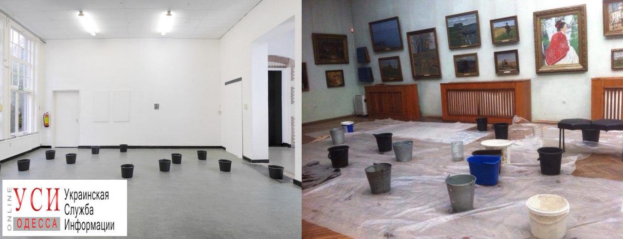 Экспозицию с протекающей крышей музея не пустили на одесскую биеннале из-за сходства с реальностью (фото) «фото»