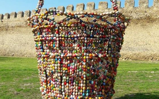 В Аккерманской крепости установили самую большую пасхальную корзину (фото) «фото»