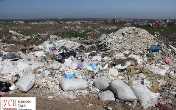 Стихийная свалка под Великодолинским: горы мусора и мешки ракушек рапанов (фото) «фото»