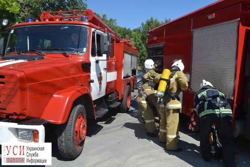 Спасатели тренировались тушить пожар в ресторане на пляже Ланжерон (фото) «фото»