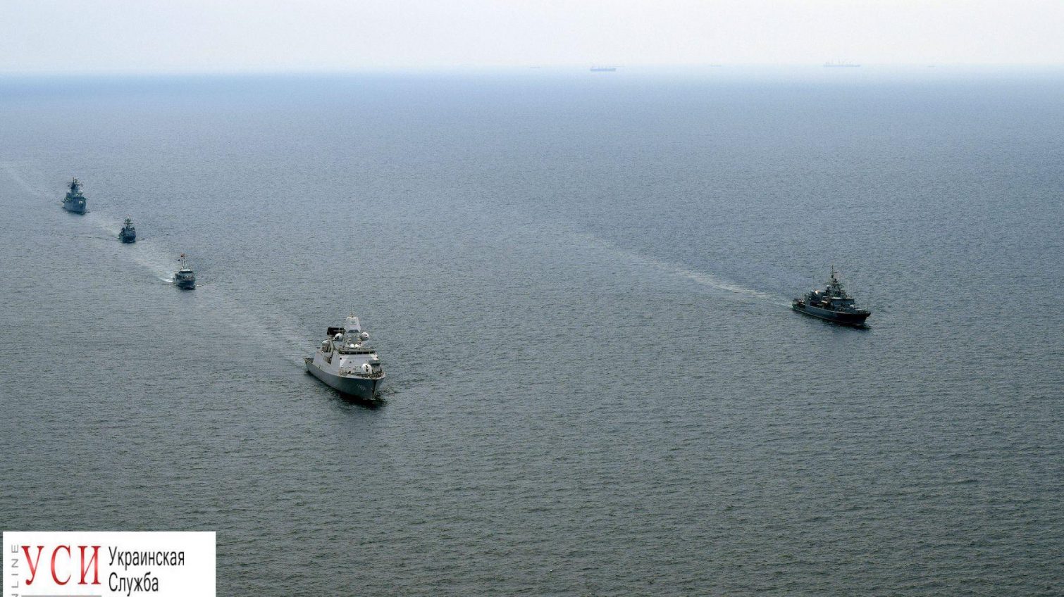 Украинские военные моряки провели комплексную тренировку с кораблями НАТО в Черном море (фото) «фото»