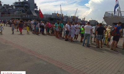 В одесском порту выстроилась огромная очередь на корабли НАТО (фото) «фото»