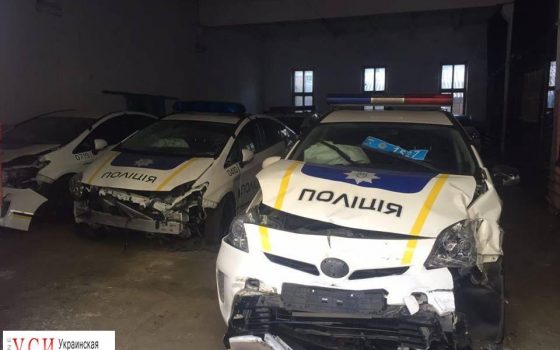 Половина машин одесских патрульных побывала в ДТП, четверть из них разбиты «фото»