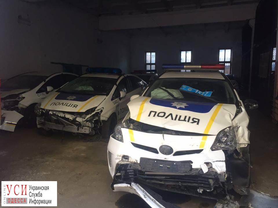 Половина машин одесских патрульных побывала в ДТП, четверть из них разбиты «фото»