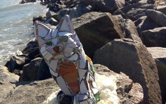 В Одессе появилась витражная кошка Крыжановка (фото) «фото»