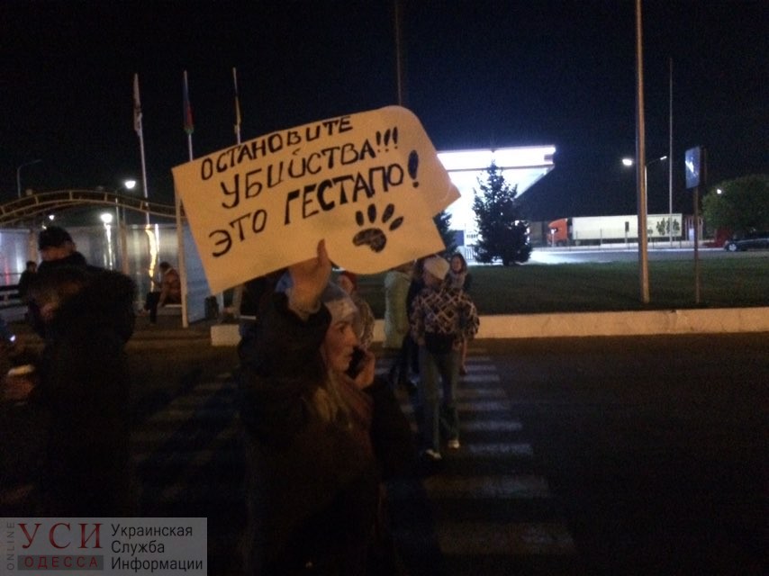 Километровая пробка в Черноморск рассосалась, но зоозащитники продолжают блокировать дорогу (фото, видео) «фото»