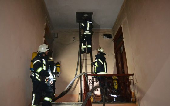 В Одессе горел трехэтажный дом (фото) «фото»