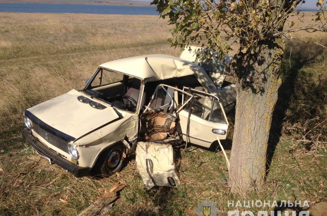 В Саратском районе “копейка” влетела в дерево на обочине: водитель погиб (фото) «фото»