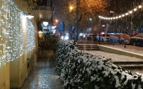 В Одессе пошел первый снег (фото, видео) «фото»