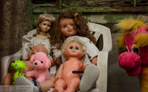 Бездомные игрушки: как одесситы украшают дворы старыми куклами, зайцами и мишками (фоторепортаж) «фото»