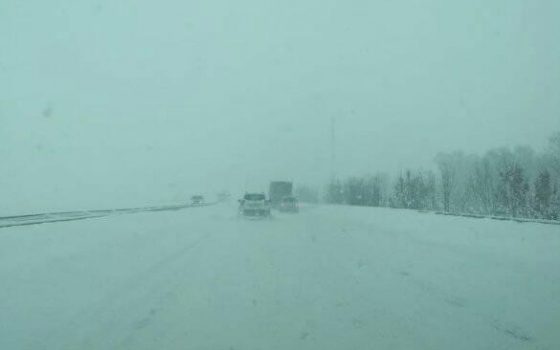Из-за сильного снегопада и гололеда на трассе Одесса-Киев множество ДТП: дорогу перекрыли для грузовиков «фото»