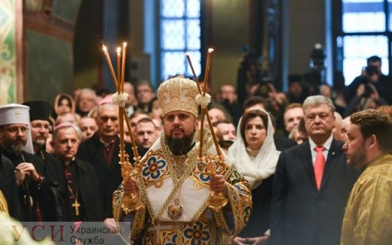 В Софии Киевской проходит интронизация митрополита Епифания «фото»