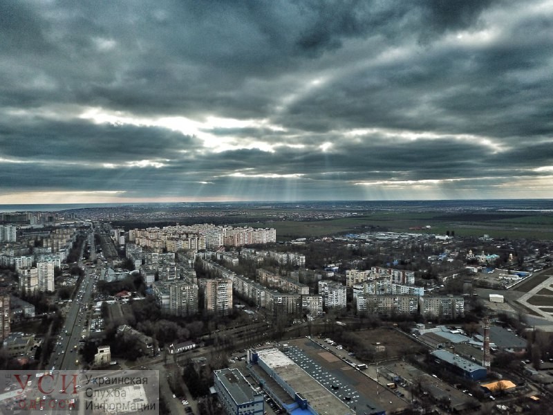 На Одессу надвигается дождь (аэросъемка) «фото»